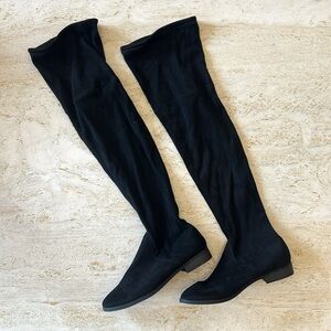 Express women’s black knee high boots size 8